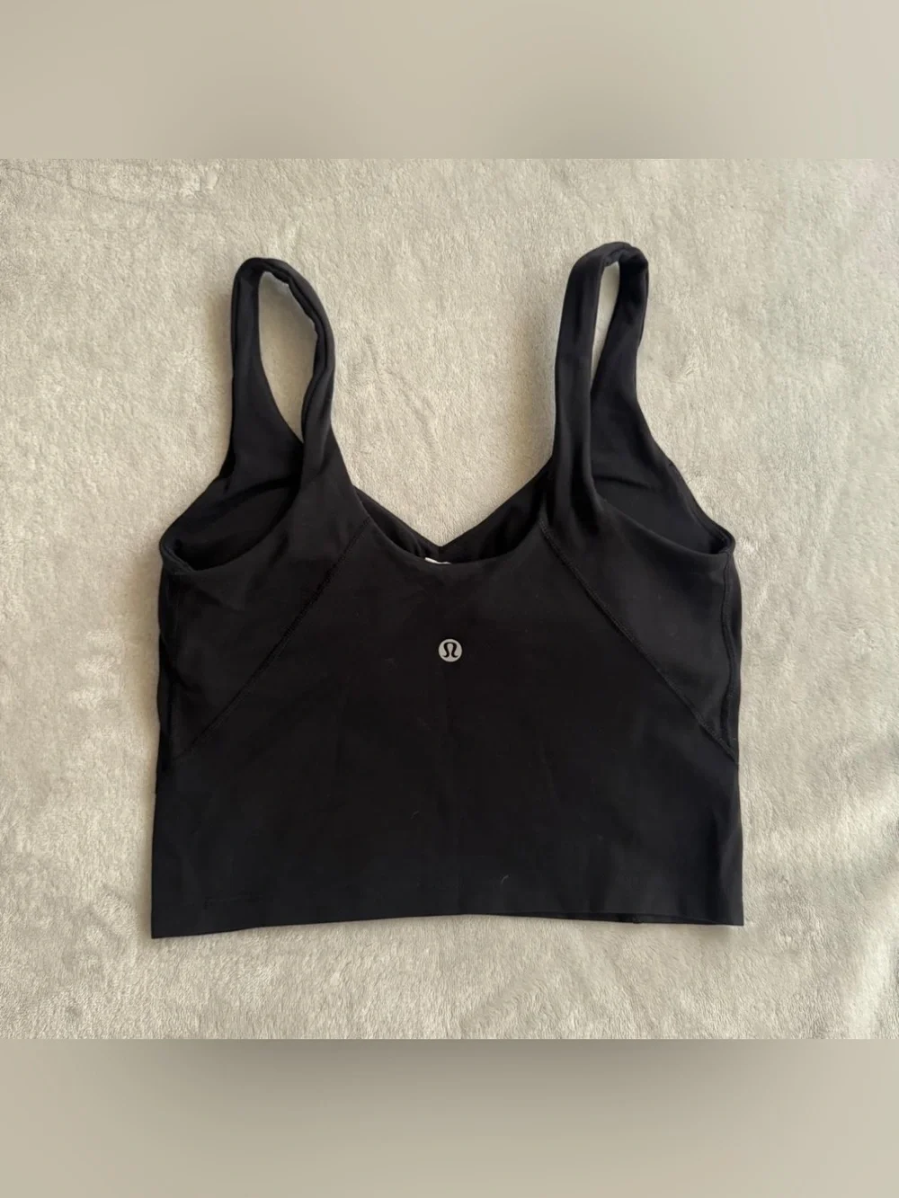 lululemon align tank - black, size 4